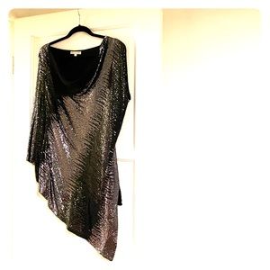 Glam top that can also be worn as a mini dress.
